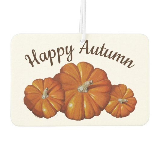 Pumpkin, Squash Autumn Harvest Air Freshener Autolufterfrischer (Rückseite)