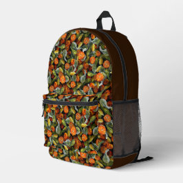 Pumpkin, Squash Autumn Harvest Backpack Bedruckter Rucksack