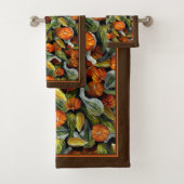 Pumpkin, Squash Autumn Harvest Badetücher Badhandtuch Set (Insitu)