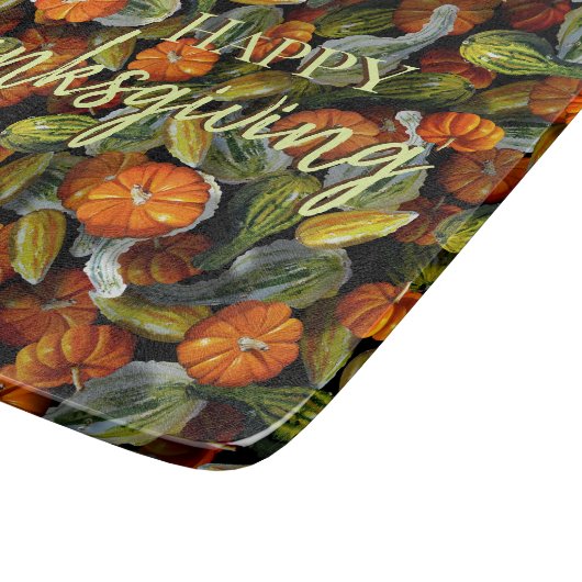 Pumpkin, Squash Autumn Harvest Cutting Board Schneidebrett (Ecke)