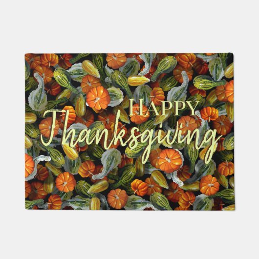 Pumpkin, Squash Autumn Harvest Doormat Fußmatte (Vorderseite)