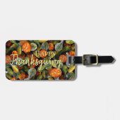 Pumpkin, Squash Autumn Harvest Luggage Tag Gepäckanhänger (Vorderseite horizontal)