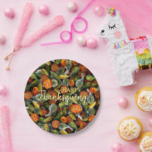 Pumpkin, Squash Autumn Harvest Paper Plate Pappteller (Party)