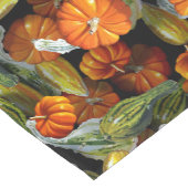 Pumpkin, Squash Autumn Harvest Table Runner Kurzer Tischläufer (Ecke)