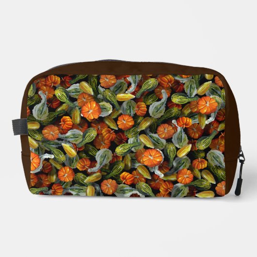 Pumpkin, Squash Autumn Harvest Toilettenbeutel Waschbeutel (Vorderseite)