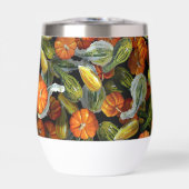 Pumpkin, Squash Autumn Harvest Wine Tumbler (Vorderseite)