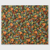 Pumpkin, Squash Autumn Harvest Wrapping Paper Geschenkpapier (Flach)