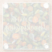 Pumpkin, Squash Herbst ernten Untersetzer (Rückseite)