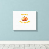 Pumpkin-Staat des Geistes - Halloween Oversized T- Leinwanddruck (Insitu (Holzboden))