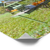 Pumpkin Stand in Vermont im Herbst Poster (Ecke)