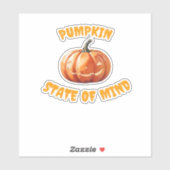 Pumpkin State of Mind - Halloween Oversized T-Shir Aufkleber (Blatt)