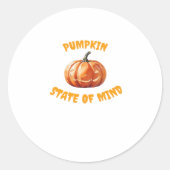Pumpkin State of Mind - Halloween Oversized T-Shir Runder Aufkleber (Vorderseite)