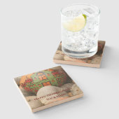 Pumpkin Steinuntersetzer (Seitenansicht)