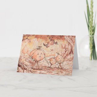 Pumpkin Stroll Feiertagskarte