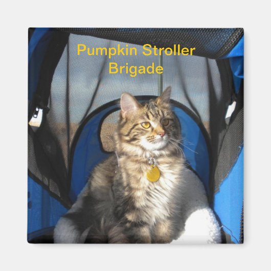 Pumpkin Stroller Brigade Magnet (Vorne)