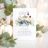 Pumpkin Succulents Fall Weinprobe Brautparty Einladung