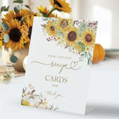 Pumpkin Sunflower Brautparty Rezept Card Signature Sockelschild