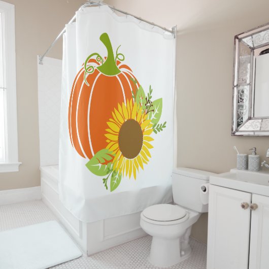 Pumpkin & Sunflower Duschvorhang (Beispiel)
