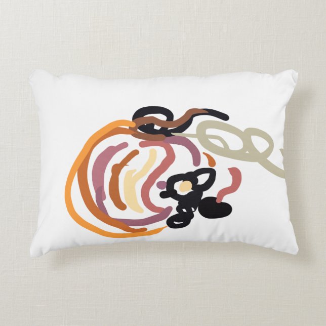 Pumpkin Sunset Autumn cute Dekokissen (Vorderseite)