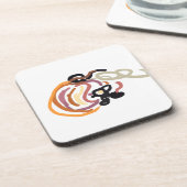 Pumpkin Sunset Autumn cute Getränkeuntersetzer (Linke Seite)