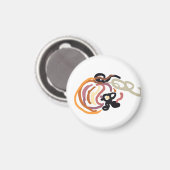 Pumpkin Sunset Autumn cute Magnet (Vorderseite/Rückseite)