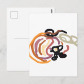 Pumpkin Sunset Autumn cute Postkarte (Vorne/Hinten)