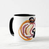 Pumpkin Sunset Autumn cute Tasse (Vorderseite Links)