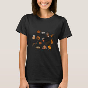 Pumpkin Sweater Kaffee Laterne Herbst Herbstsaison T-Shirt