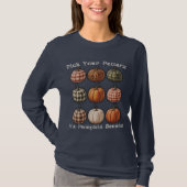 Pumpkin Sweatshirt - Fall Kariert, Leopard & Class T-Shirt (Vorderseite)