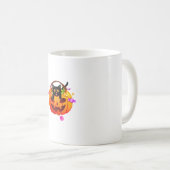 Pumpkin Sweet Candy Halloween Black Cat Jack O' La Kaffeetasse (VorderseiteRechts)