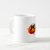 Pumpkin Sweet Candy Halloween Black Cat Jack O' La Kaffeetasse (Vorderseite Links)