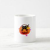 Pumpkin Sweet Candy Halloween Black Cat Jack O' La Kaffeetasse (Mittel)