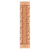 Pumpkin Table Runner Kurzer Tischläufer (Vorderseite)