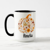 Pumpkin Tasse Geschenk Personalisierter Herbst Ern (Links)