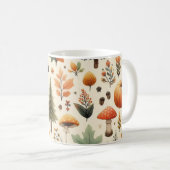 Pumpkin-Tasse Wasserfarbe Herbstlaub Kaffeetasse (VorderseiteRechts)