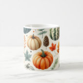 Pumpkin-Tasse Wasserfarbe Herbstlaub Kaffeetasse (Mittel)