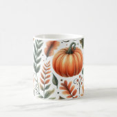 Pumpkin-Tasse Wasserfarbe Herbstlaub Kaffeetasse (Mittel)
