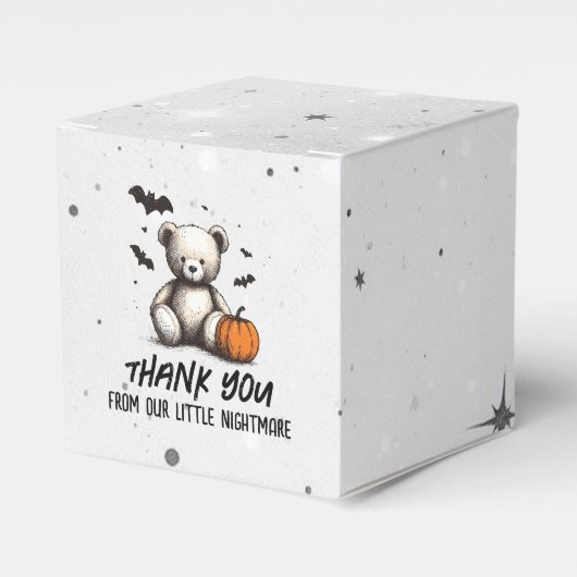 Pumpkin Teddy Baby Shower Geschenkschachtel (Vorderseite)