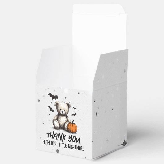 Pumpkin Teddy Baby Shower Geschenkschachtel (Geöffnet)