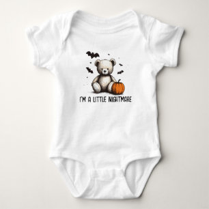 Pumpkin Teddy Baby Shower Strampler