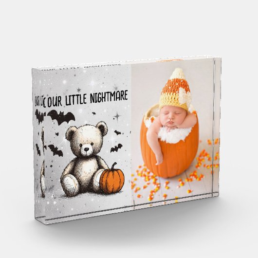 Pumpkin Teddy Fotoblock (Links)