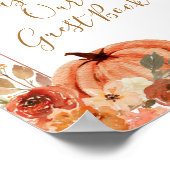 Pumpkin Terracota Boho Arch Bitte Unterschreiben S Poster (Ecke)