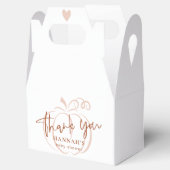 Pumpkin Terracotta Bohemisch Earthy Baby Dusche Geschenkschachtel (Geöffnet)