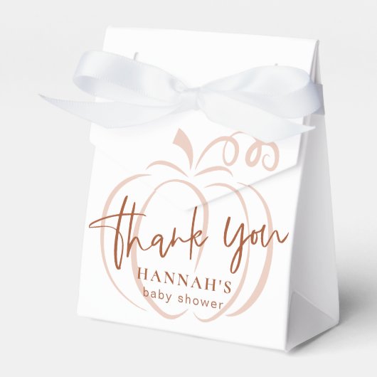 Pumpkin Terracotta Bohemisch Earthy Baby Dusche Geschenkschachtel (Vorderseite)