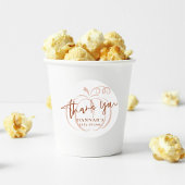 Pumpkin Terracotta Bohemisch Earthy Baby Dusche Runder Aufkleber