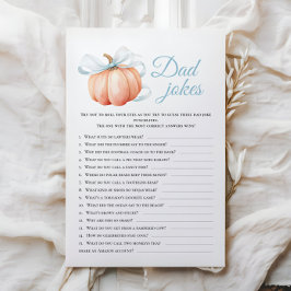 Pumpkin Theme Baby Showdusche Vater Jokes Activity