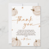 Pumpkin Themed Geburtstag Danke Karte (Vorderseite)