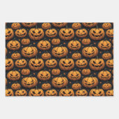 Pumpkin Themed Halloween Geschenkpapier Set (Vorderseite 2)