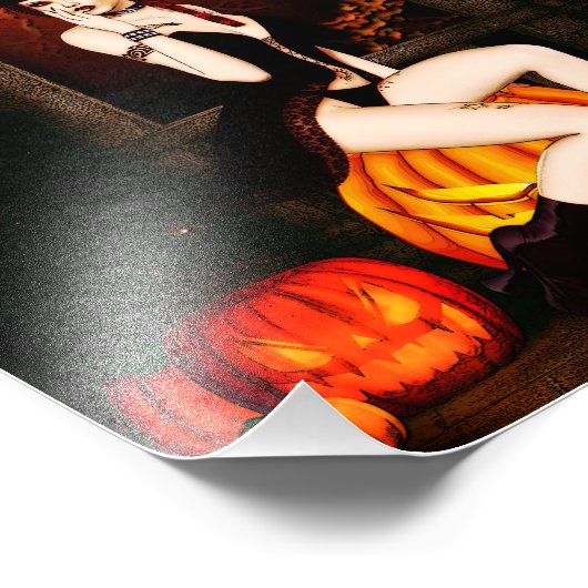 Pumpkin Throne Hexch Fotodruck (Ecke)