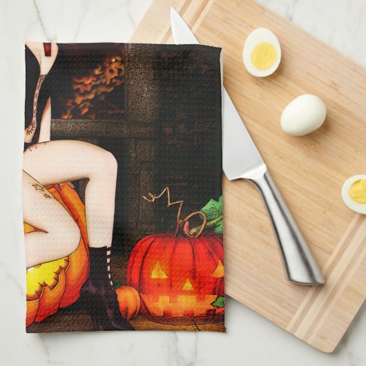 Pumpkin Throne Hexch Handtuch (Viertel Falte)